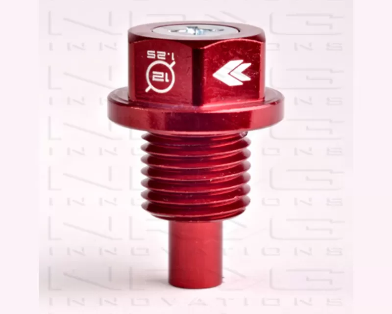 NRG Red Metal M12 x 1.25 Magnetic Oil Drain Plug Universal - NOP-200RD