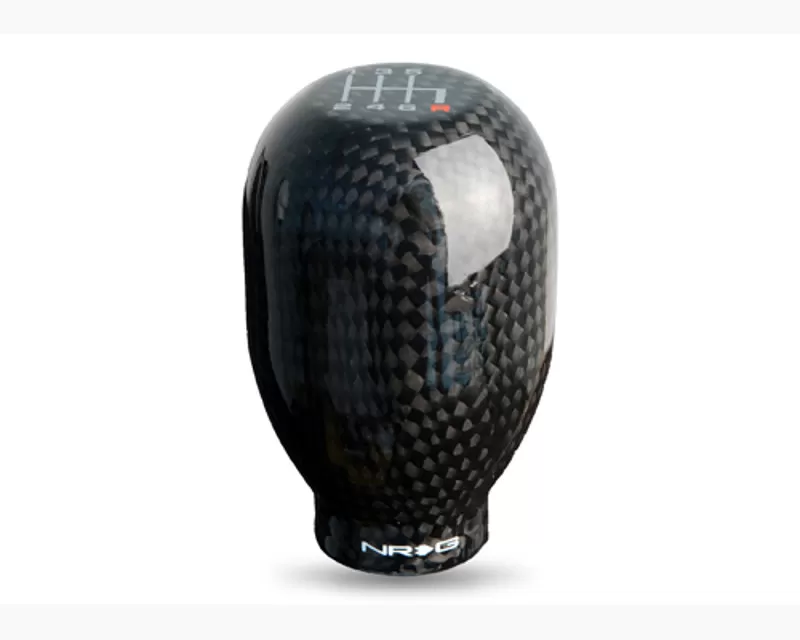 NRG Black Carbon Fiber 42mm 6 Speed Heavy Weight Shift Knob Universal - SK-100BC-1-W