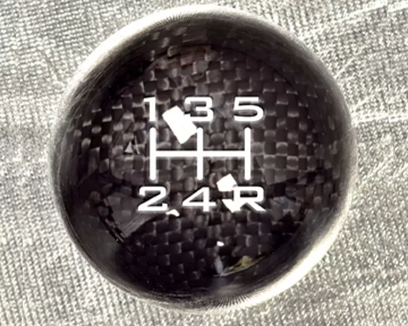 NRG Black Carbon Fiber Heavy Weight Ball Style Shift Knob Honda - SK-300BC-2-W