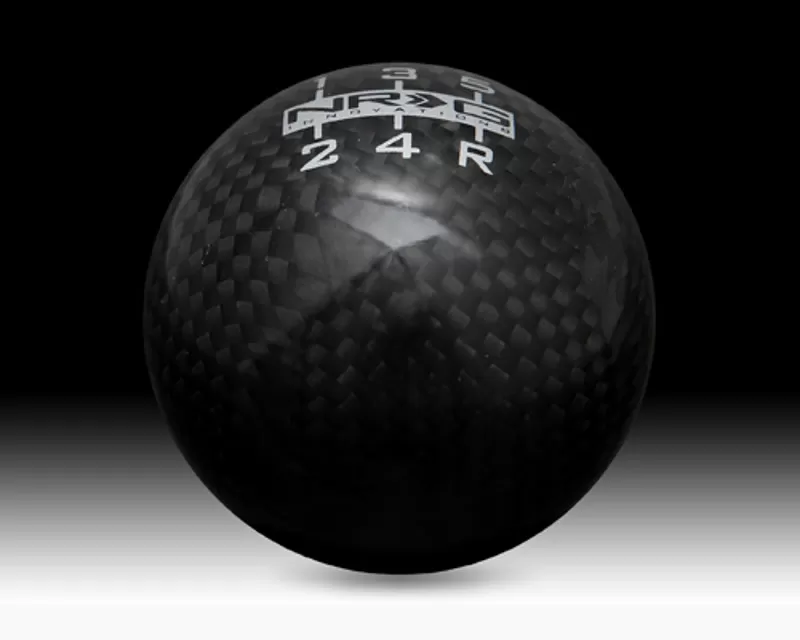 NRG Black Carbon Fiber Heavy Weight Ball Style Shift Knob Universal - SK-300BC-W
