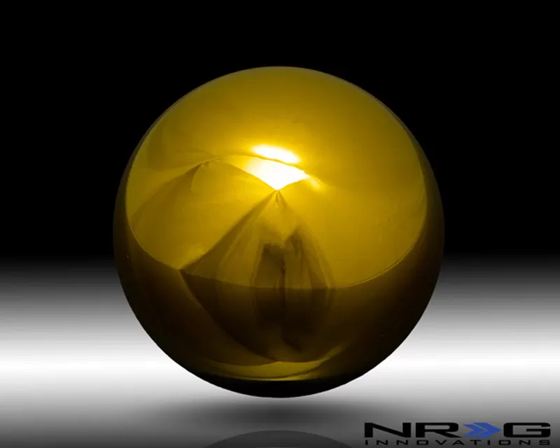 NRG Chrome Gold Heavy Weight Ball Style Shift Knob Universal - SK-300C/GD-W