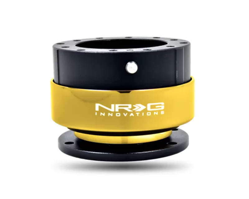 NRG Quick Release Gen 2.8 Black Body Chrome Gold Ring - SRK-280BK-C/GD