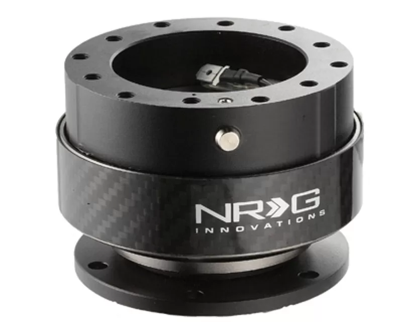 NRG Quick Release Gen 2.0 Black Body Black Carbon Fiber Ring - SRK-200CF