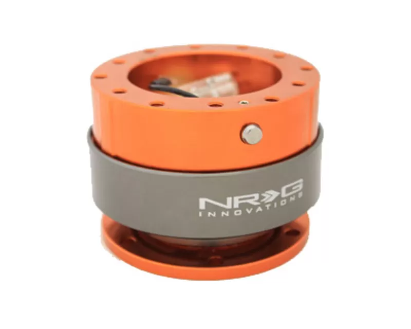 NRG Quick Release Gen 2.0 Orange Body Titanium Chrome Ring - SRK-200OR