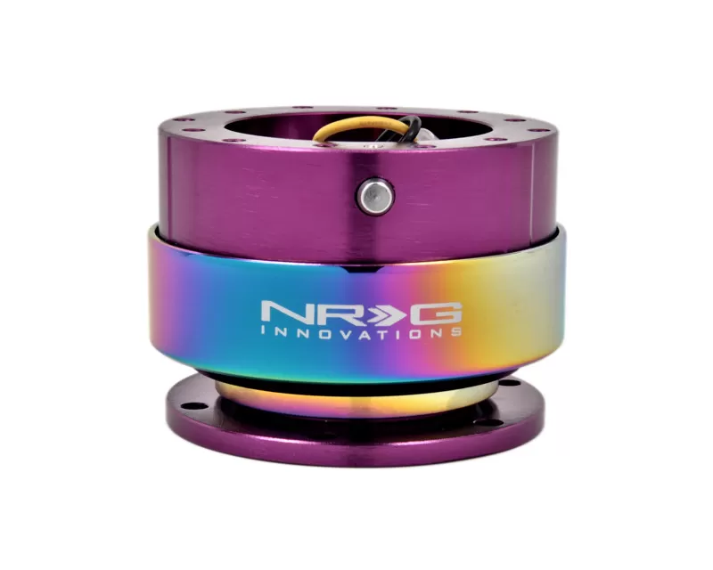NRG Quick Release Gen 2.0 Purple Body Titanium Neochrome Ring - SRK-200PP-MC