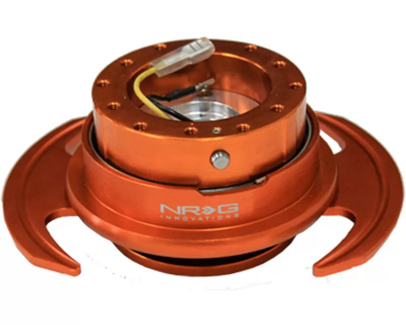 NRG Quick Release Gen 3.0 Orange Body Orange Ring with Handles - SRK-650OR