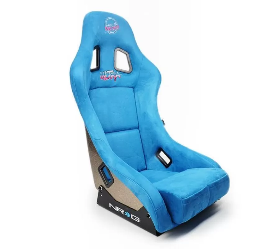 NRG Ultra Edition Bucket Seat Fiber Glass Medium Blue - FRP-303BL-ULTRA