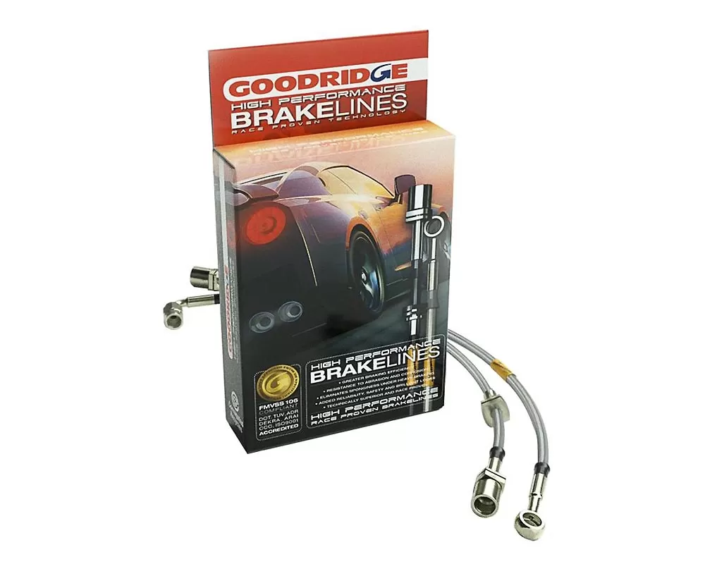 Goodridge 00-02 Toyota Tundra 2WD w/o Off Road Package 4in Extended Line SS Brake Line Kit - 4-21190