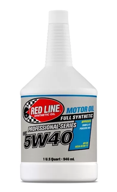Red Line Oil 5W40 Synthetic Motor Oil Professional Series 1 Quart - 12704