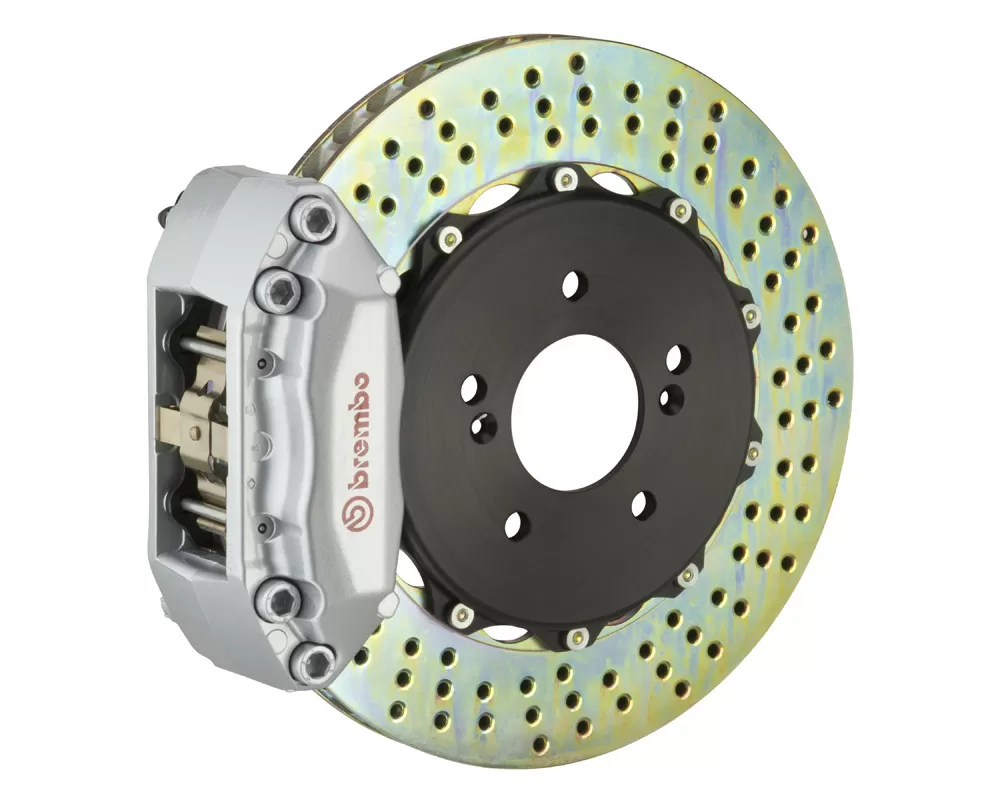 Brembo GT Front Big Brake Kit 328x28 2-Piece 4-Piston Drilled Rotors Acura Integra Type-R 1997-2001 - 111.6003A3