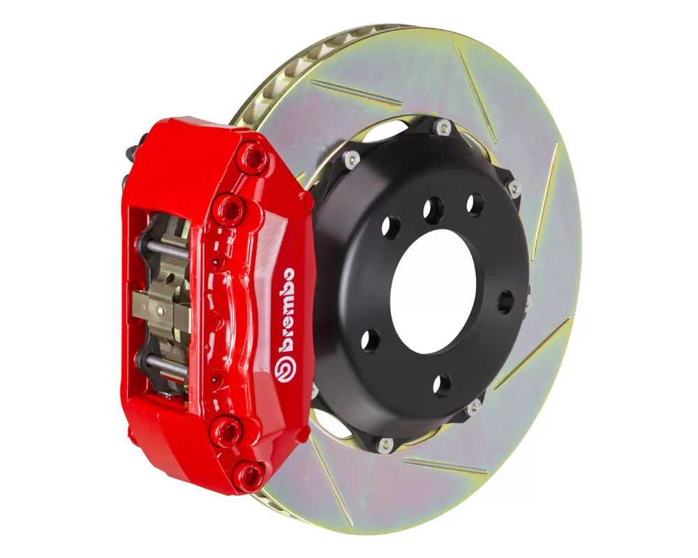 Brembo GT 328x28 2-Piece 4 Piston Red Slotted Front Big Brake Kit - 1A2.6001A2