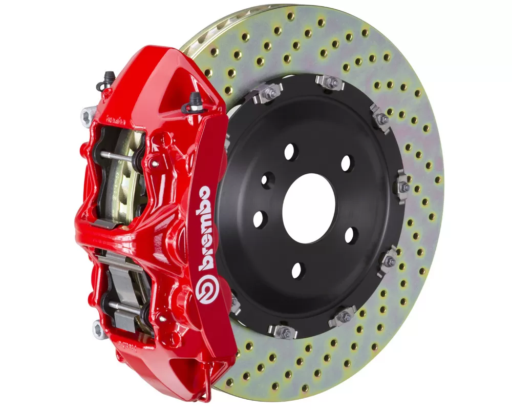Brembo GT Front Big Brake Kit 365x34 2-Piece 6-Piston Drilled Rotors Hyundai Genesis Coupe 2.0T | 3.8 2009-2016 - 1N1.8507A2