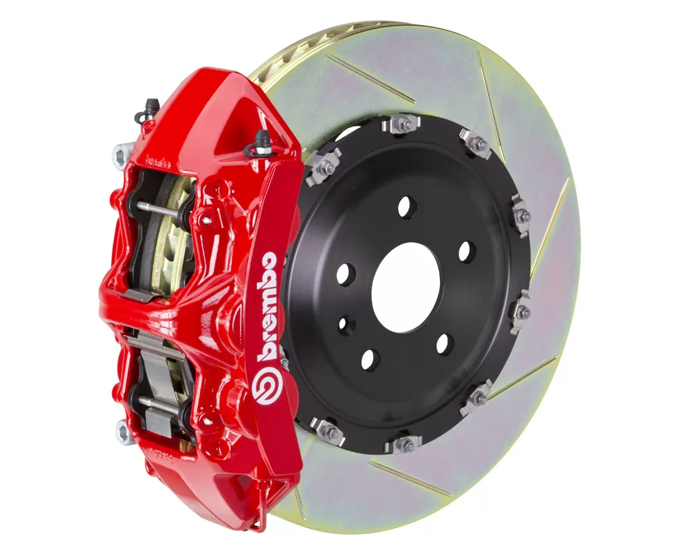 Brembo GT Front Big Brake Kit 365x34 2-Piece 6-Piston Slotted Rotors Hyundai Genesis Coupe 2.0T | 3.8 2009-2016 - 1N2.8507A2