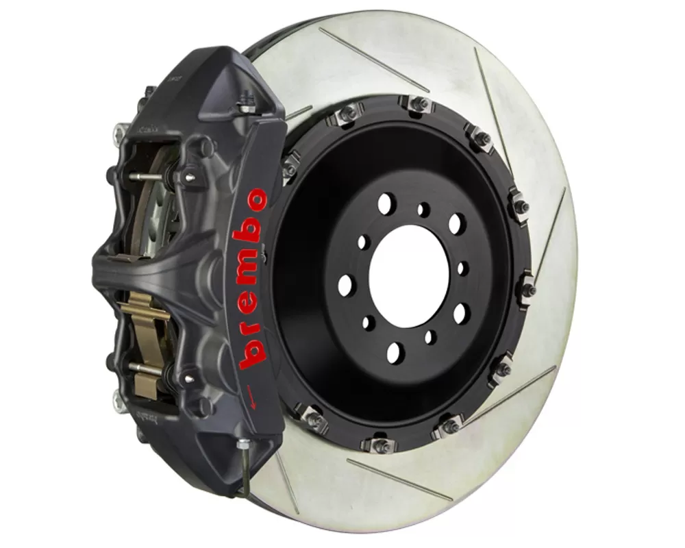 Brembo GT-S Front Big Brake Kit 411x34 2-Piece 6-Piston Slotted Rotors - 1L2.9501AS