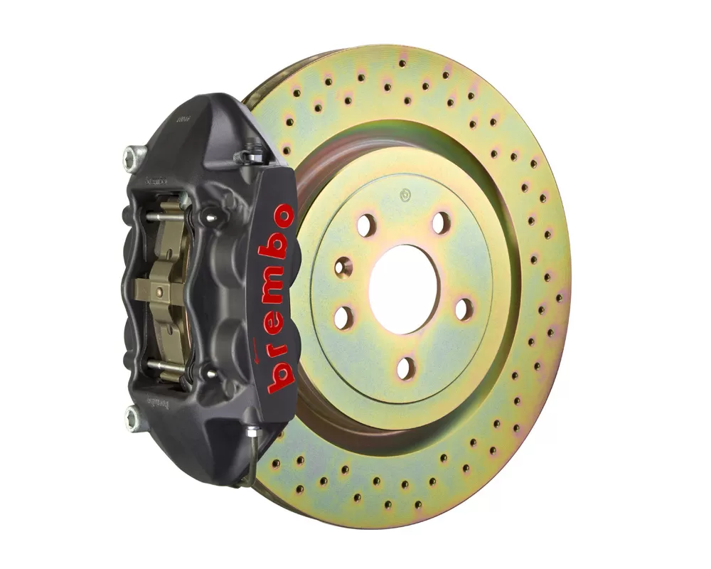 Brembo GT-S Front Big Brake Kit 323x28 1-Piece 4-Piston Drilled Rotors - 1P4.6001AS