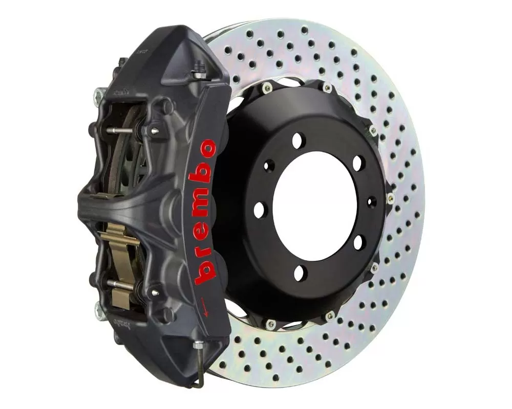 Brembo GT-S Front Big Brake Kit 355x32 2-Piece 6-Piston Drilled Rotors BMW 330i | 330Ci (Excluding xDrive) (E46) 1999-2005 - 1M1.8020AS