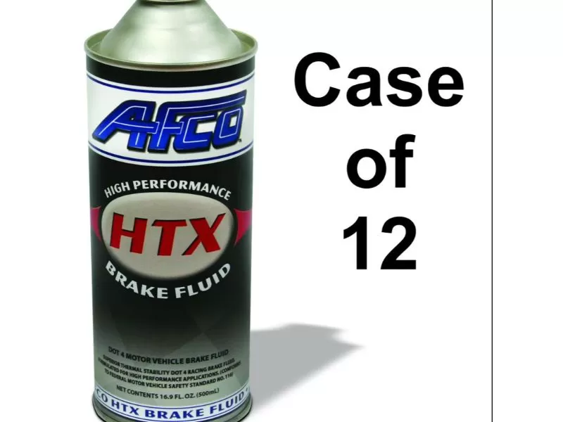 AFCO Brake Fluid Ultra HTX Case Of 12 - 16.9 Oz. Steel Cans - 6691904