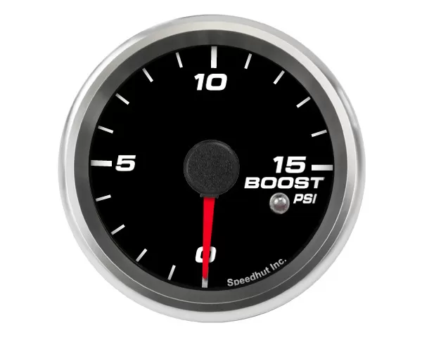 SpeedHut Boost Gauge 0-15psi with Warning - GR258-BOOST-06
