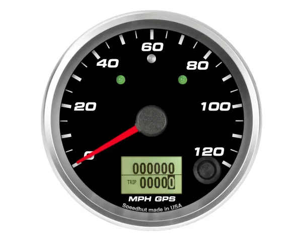 SpeedHut GPS Speedometer Gauge 120mph with Turn Signal and High Beam - GR338-GPS-01T