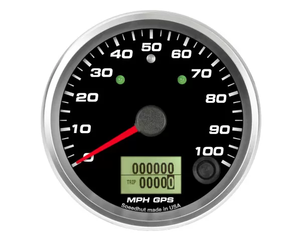 SpeedHut GPS Speedometer Gauge 100mph | with Turn Signal and High Beam - GR338-GPS-16T