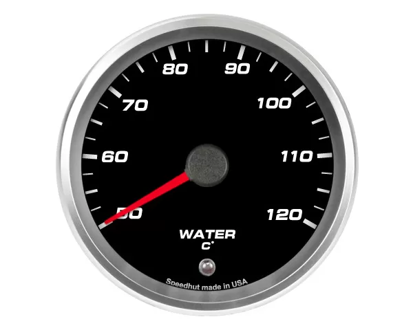 SpeedHut Water Temp Gauge 50-120C Metric with Warning - GRM338-WTR-01