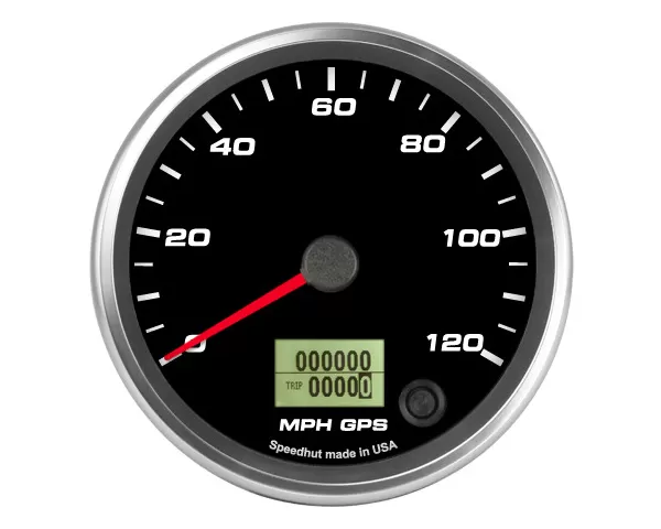 SpeedHut GPS Speedometer Gauge 120mph - GR4-GPS-01