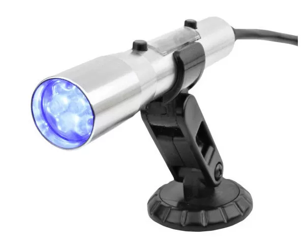 SpeedHut SST Shift Light - Blue LEDs with Silver Aluminum Tube Smart-Shift Technology - SST-BS-01