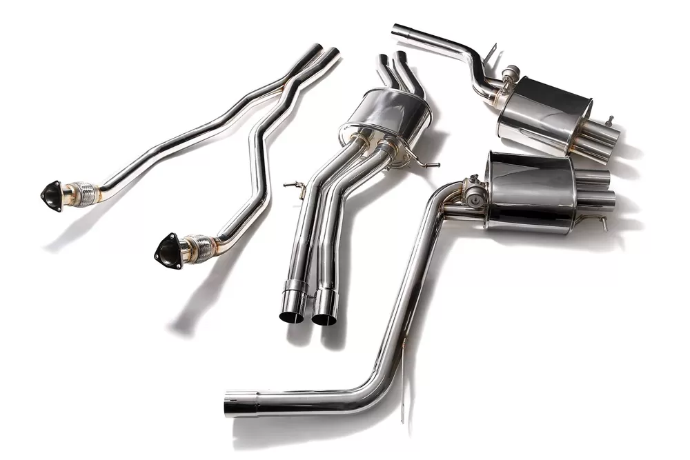 ARMYTRIX Stainless Steel Valvetronic Catback Exhaust System Audi RS4 B8 4.2 V8 2013-2015 - AUB8R-4