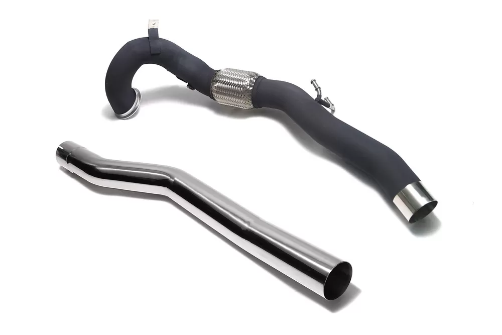 ARMYTRIX Ceramic Coated High-Flow Performance Race Downpipe / Secondary Downpipe Audi S3 8V | VW Golf R MK7 - AWVSR-DDC