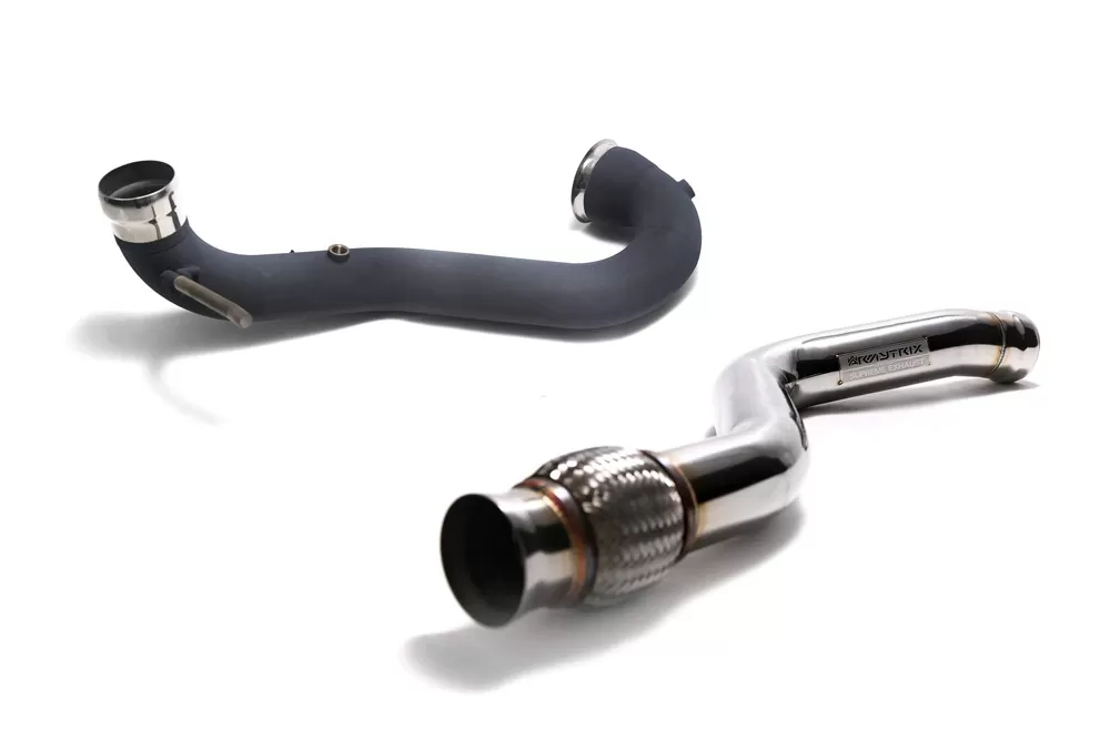 ARMYTRIX Ceramic Coated High-Flow Performance Race Downpipe | Link Pipe Mercedes-Benz A-Class | CLA-Class | GLA-Class AMG 2013-2019 - MBA45-DDC