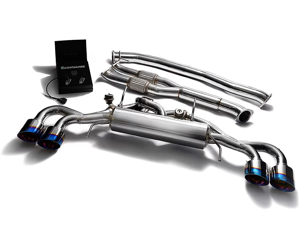 ARMYTRIX Valvetronic 90mm Exhaust System w/Race Y-Pipe & Nissan GT-R R35 2009-2021 - NI35S-AF NI35S-QS12B