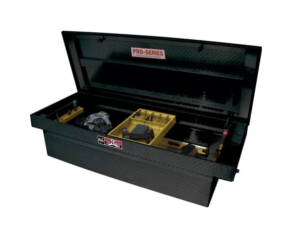 Westin Automotive Brute Pro-Series Tool Box Aluminum Full Lid Full Size Step Side and Down Size Shallow Depth - 80-RB154FL