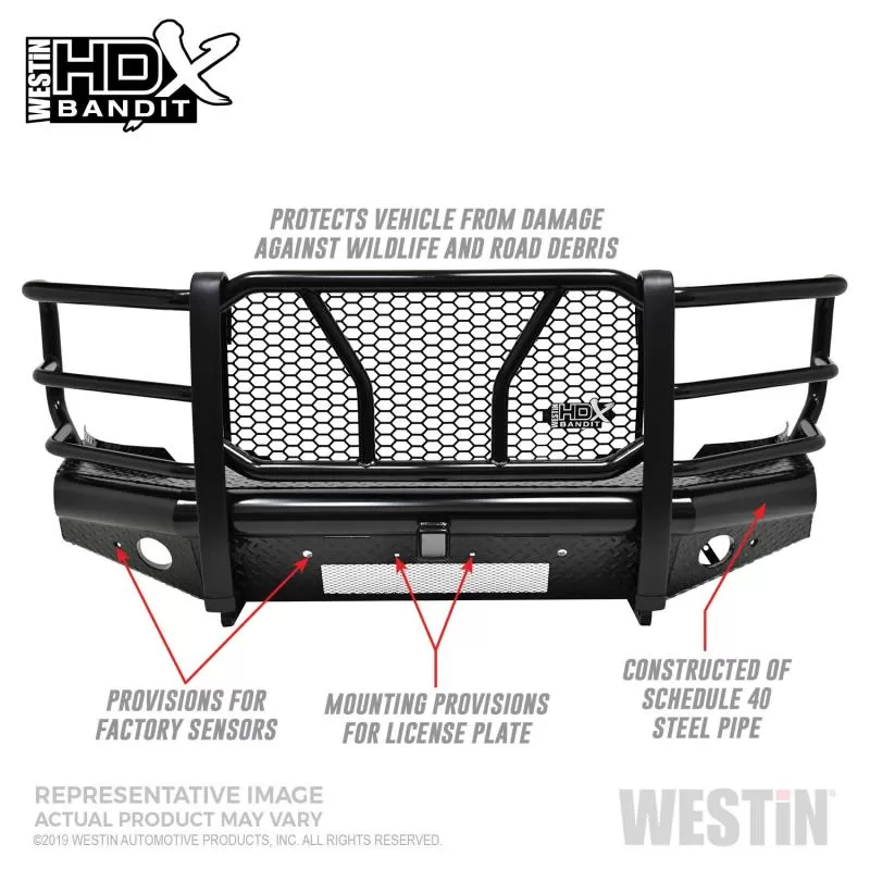 Westin HDX Bandit Front Bumper Chevrolet Silverado 1500 Front 2019-2020 - 58-31135