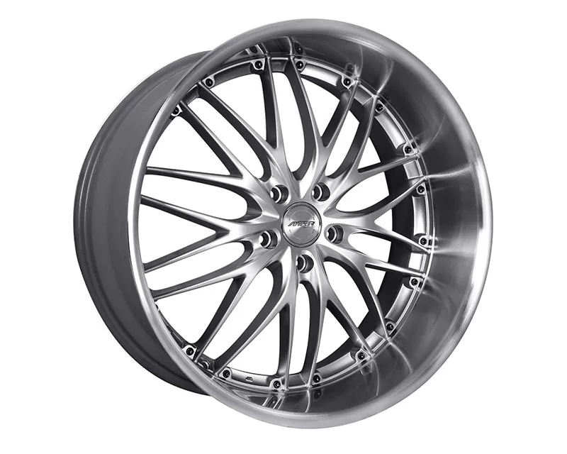MRR GT1 Wheel 20x8.5 Hyper Silver Machine Lip - GT0120855xx20HS
