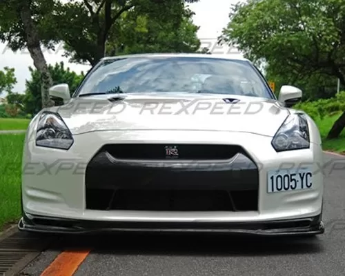 Rexpeed TS-Style Carbon Fiber Front Lip Spoiler Nissan GT-R(R35) - N08
