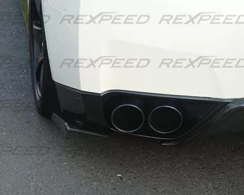 Rexpeed J-Style Carbon Fiber Rear Bumper Extensions Nissan GT-R(R35) - N30