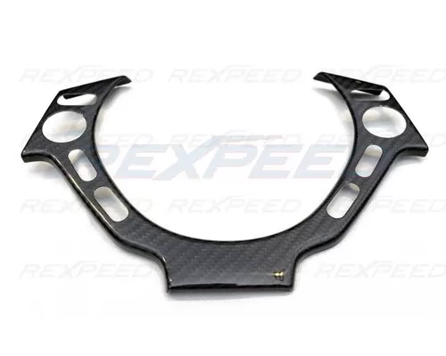 Rexpeed Gloss Dry Carbon Fiber Steering Wheel Cover Nissan GT-R(R35) - N33