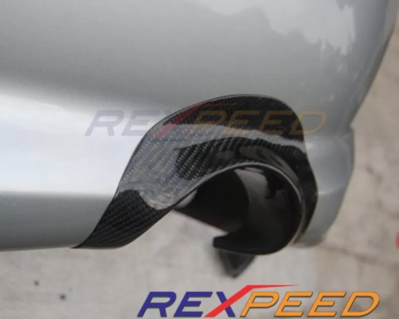 Rexpeed Carbon Fiber Exhaust Shield USDM Mitsubishi EVO IX 2006-2007 - R115