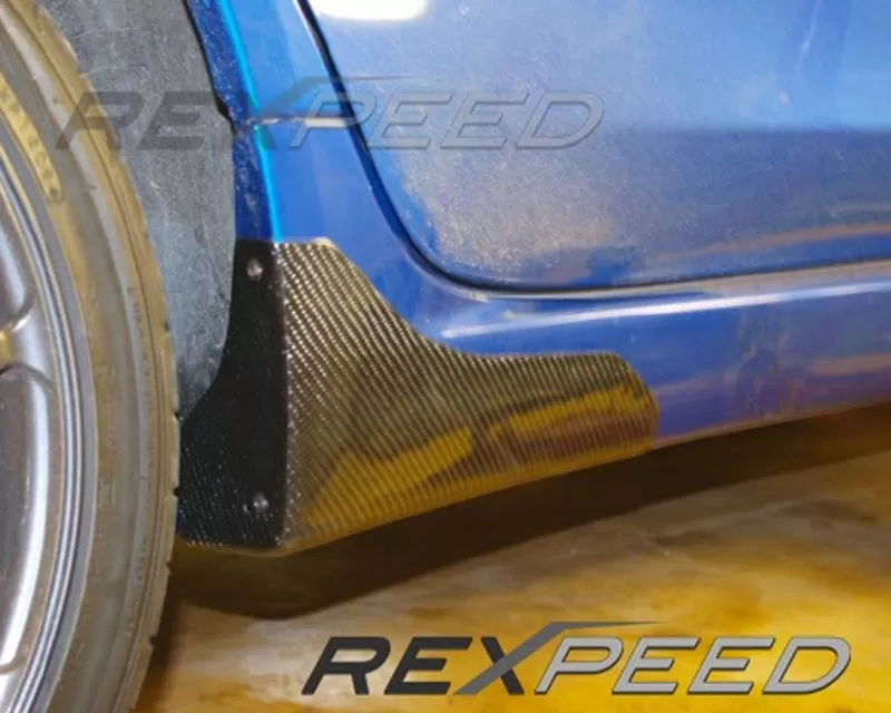 Rexpeed Carbon Fiber Side Spats Non Aero Mitsubishi EVO 10 2008-2009 - R119