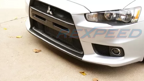 Rexpeed Type-F Carbon Fiber Front Lip Spoiler Mitsubishi EVO 10 - R130