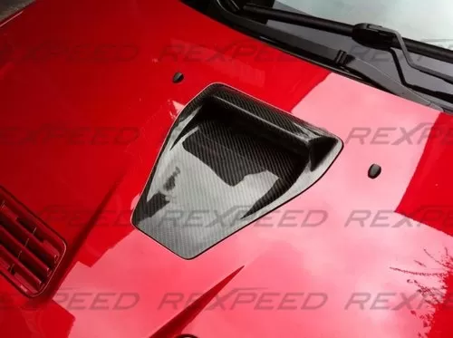 Rexpeed CW-Style Carbon Fiber Hood Scoop Mitsubishi EVO 10 - R132C