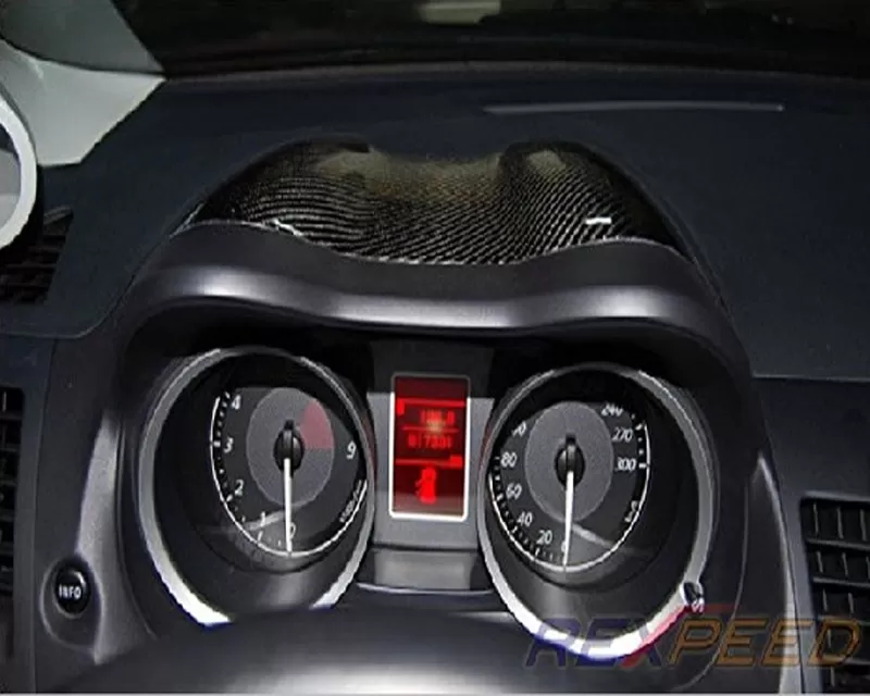 Rexpeed Carbon Fiber Crown Meter Cover Mitsubishi EVO 10 - R163