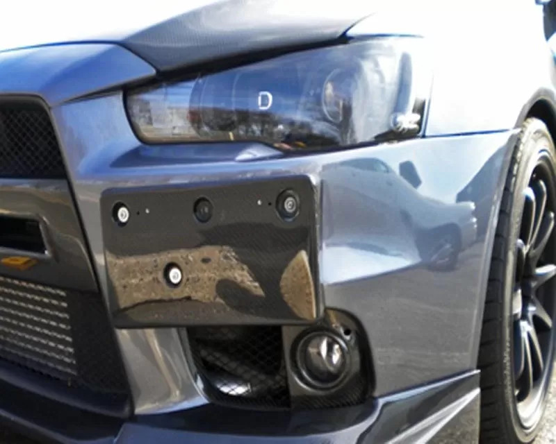 Rexpeed Carbon Fiber License Plate Bracket Mitsubishi EVO 10 - R174
