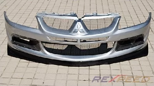 Rexpeed V-Style Carbon Fiber Front Lip Spoiler Mitsubishi EVO 8 - R87