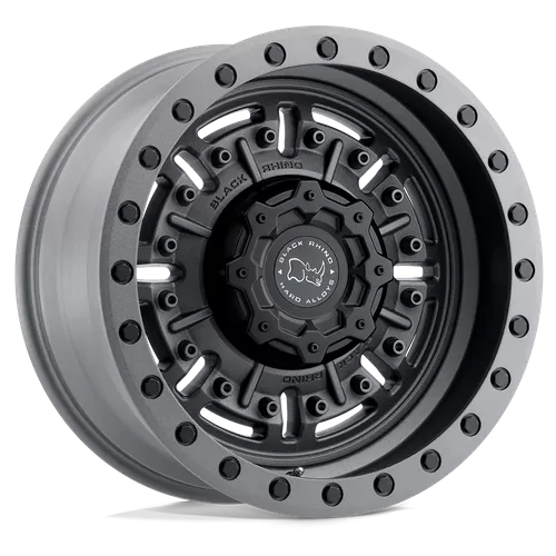 Black Rhino Abrams Wheel 18x9.5 6x5.5 +12mm TextuRed Matte Gunmetal - 1895ABR126140G12