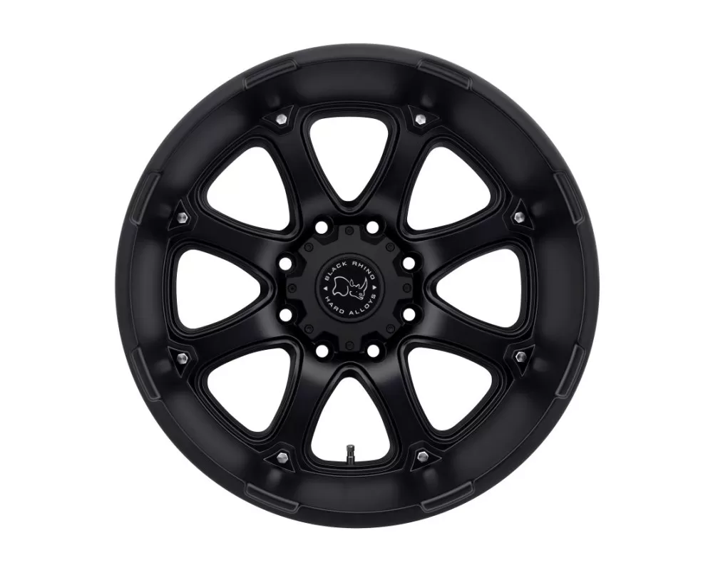 Black Rhino Glamis Matte Black Wheel 17x9 8x165.10|8x6.5 -12mm CB122 - 1790GLA-28165M22