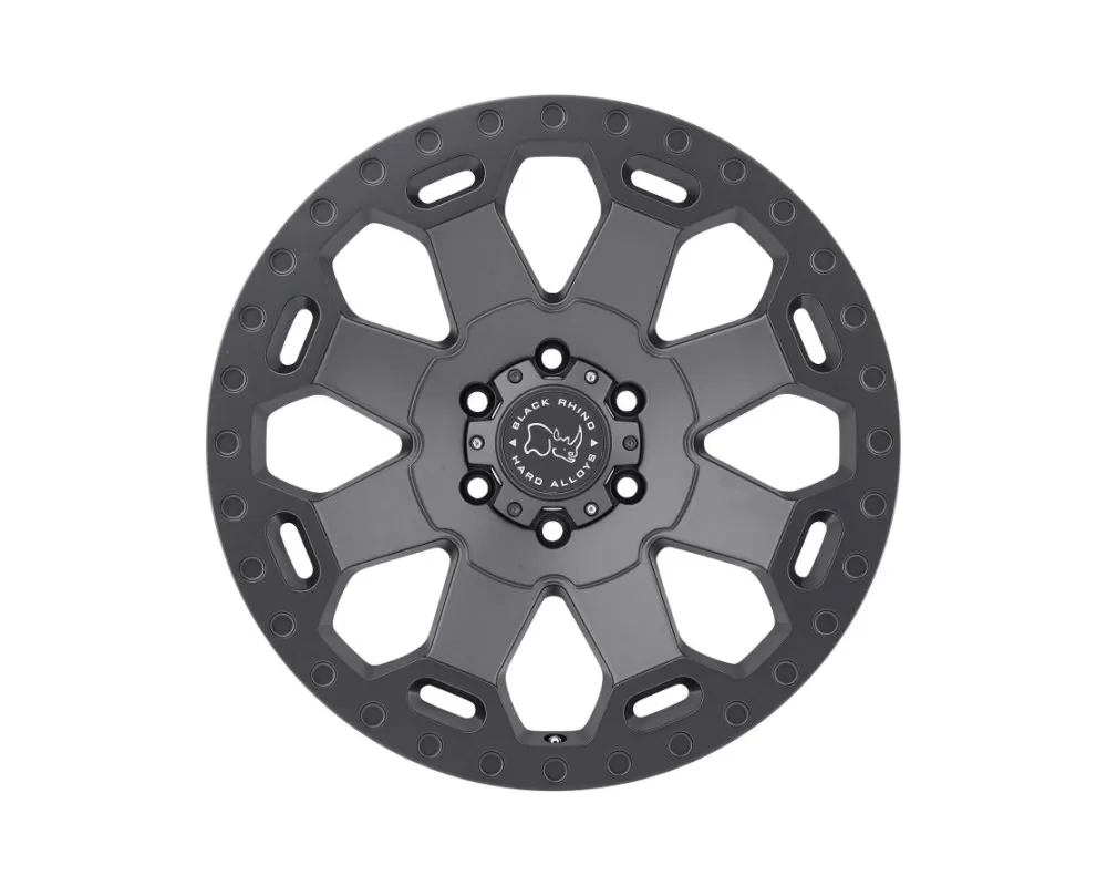 Black Rhino Warlord Matte Gunmetal Wheel 17x8 5x120 35mm CB76 - 1780WAR355120G76