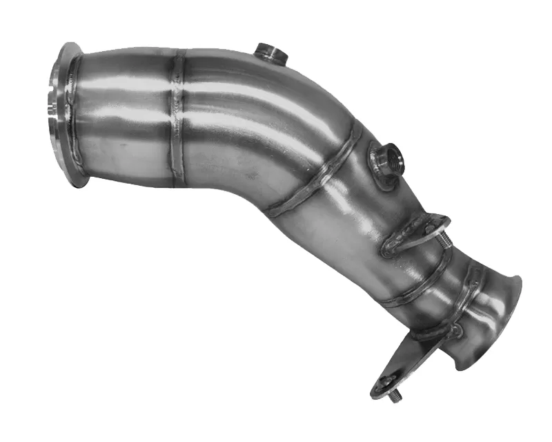 Evolution Racewerks Sports Series 4-Inch 200 Cell High Flow Catted Downpipe Brushed Finish BMW M135i N55 12-13 - BM-EXH007SCAT