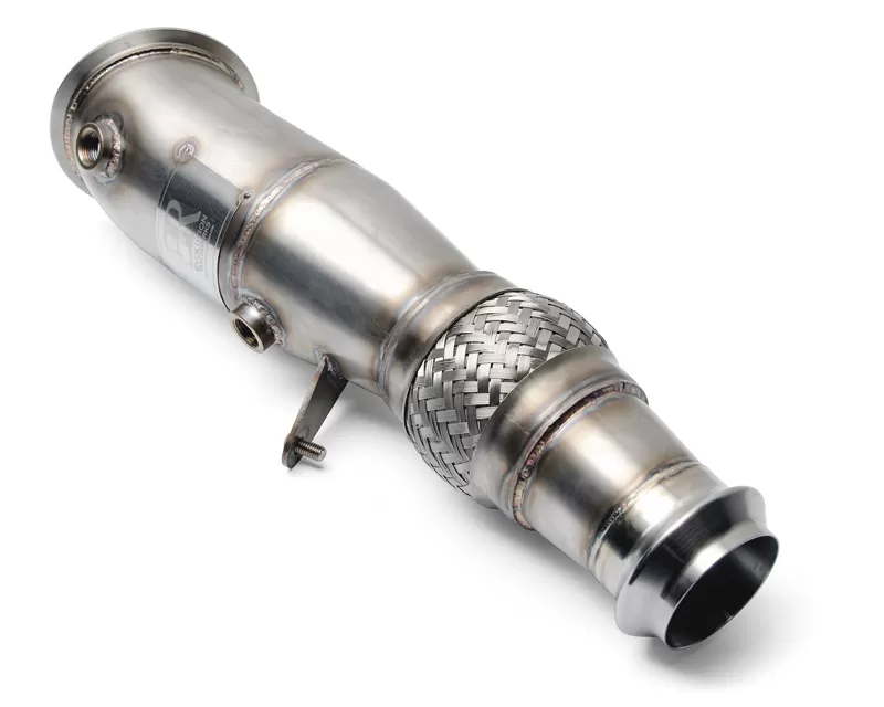 Evolution Racewerks Sports Series 4-Inch 200 Cell High Flow Catted Downpipe Polished Finish BMW 320i N26 12-16 - BM-EXH010PCAT