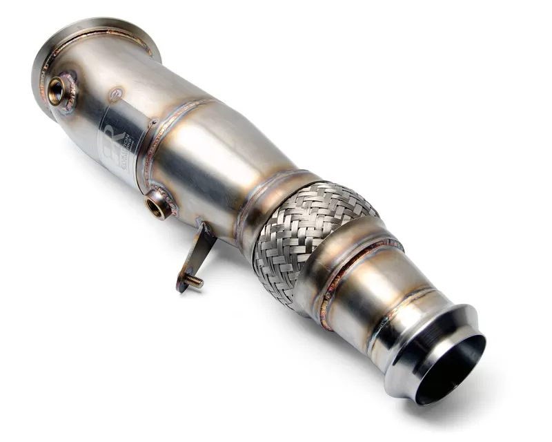 Evolution Racewerks Sports Series 4-Inch 200 Cell High Flow Catted Downpipe Brushed Finish BMW 320i N26 12-16 - BM-EXH010SCAT